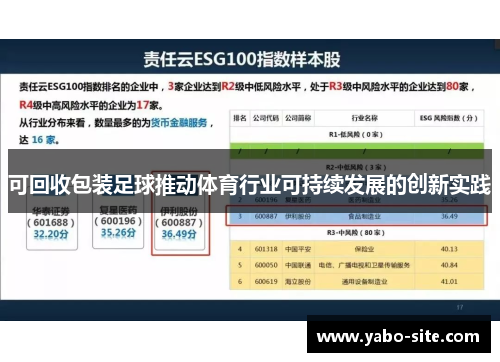 可回收包装足球推动体育行业可持续发展的创新实践